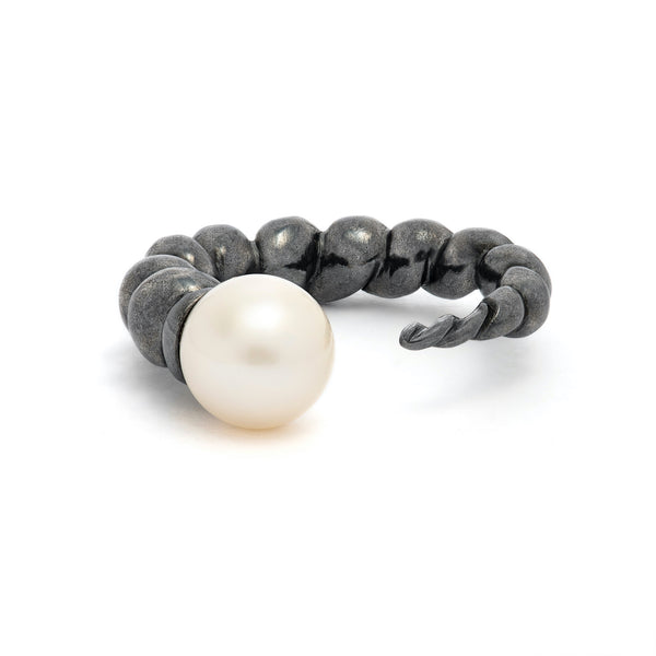 Cornetto Ring White Pearl