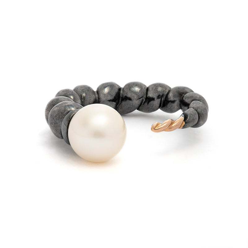 Cornetto Ring White Pearl